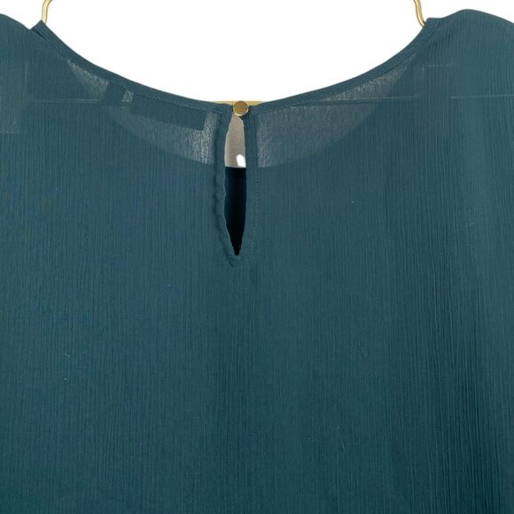 Apt. 9 Women’s Blouse Size Green XL Sleeve Sheer 145 - Picture 4 of 6